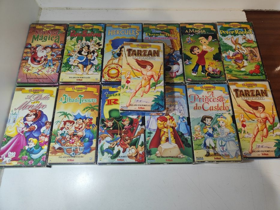 Lote Vhs Infantil 4 - Ver lista Abaixo - PROMOÇÂO 1 €