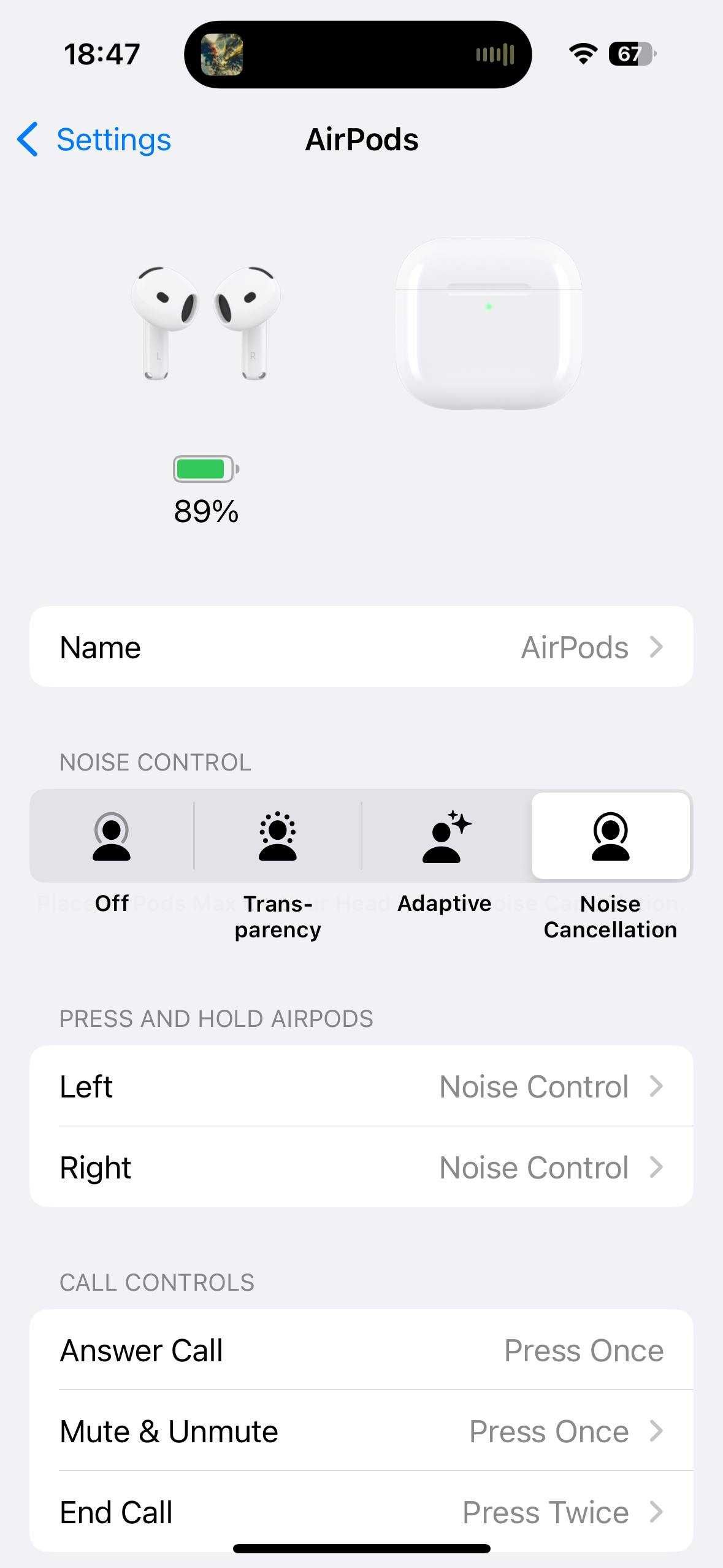Навушники Apple AirPods 4 with Active Noise Cancellation MXP93LL/A