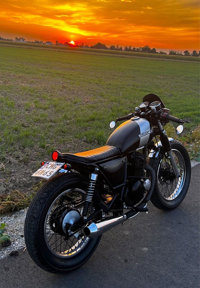 Motocykl Suzuki GN125 Cafe Racer, Custom, Vintage, Na prawo jazdy!