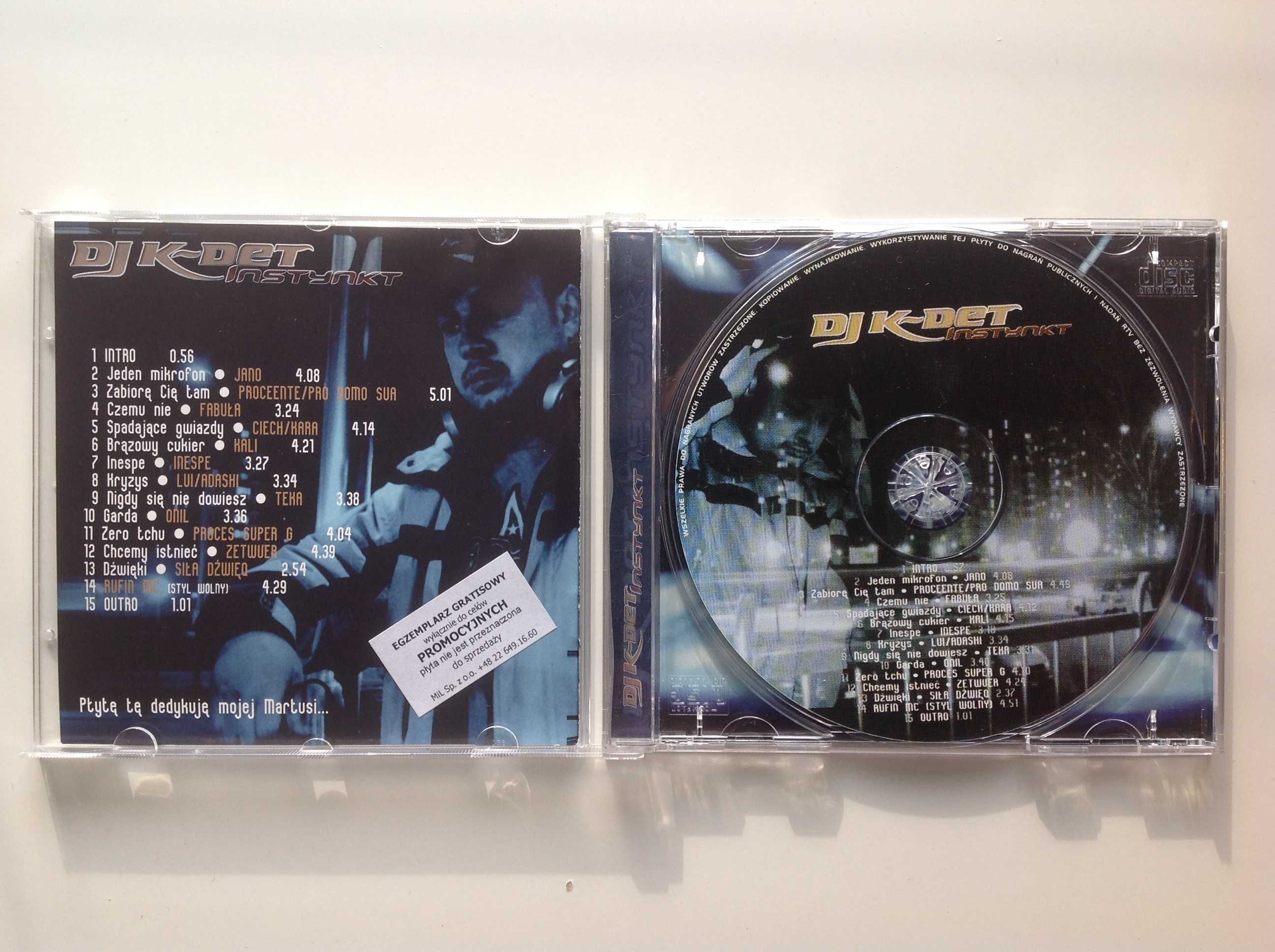 DJ K-Det Instynkt CD Jano Inespe Szybki Szmal Proceente polski hip hop