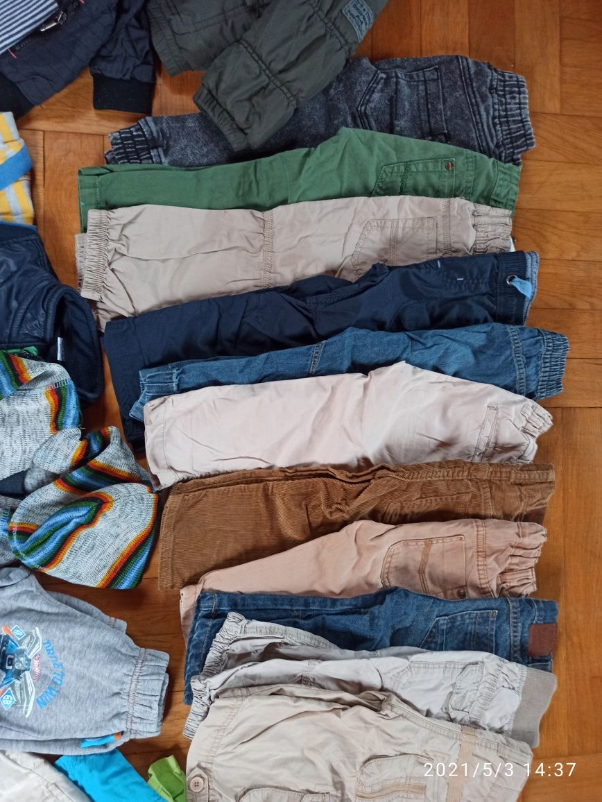 Paka dla chłopaka, zestaw ubrań dla chłopca 1-3 lata, 74-92