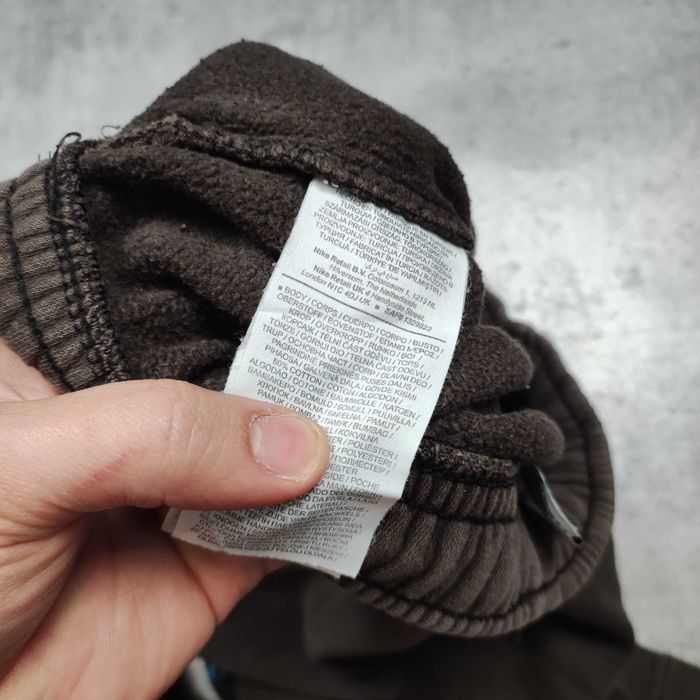 MĘSKIE Spodnie Dresowe Sport Joggery Brąz Duże Logo Nike Air Max Gym