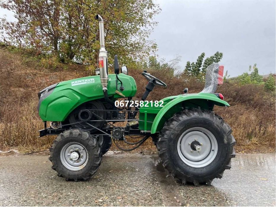 Мототрактор KENTAVR 240B з плугом та фрезою Кентавр доставка під двір