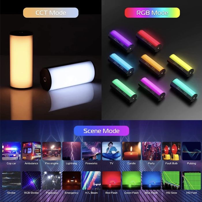 Лампа Ulanzi Mini RGB відеосвітло Stick акумулятор 2000mAh