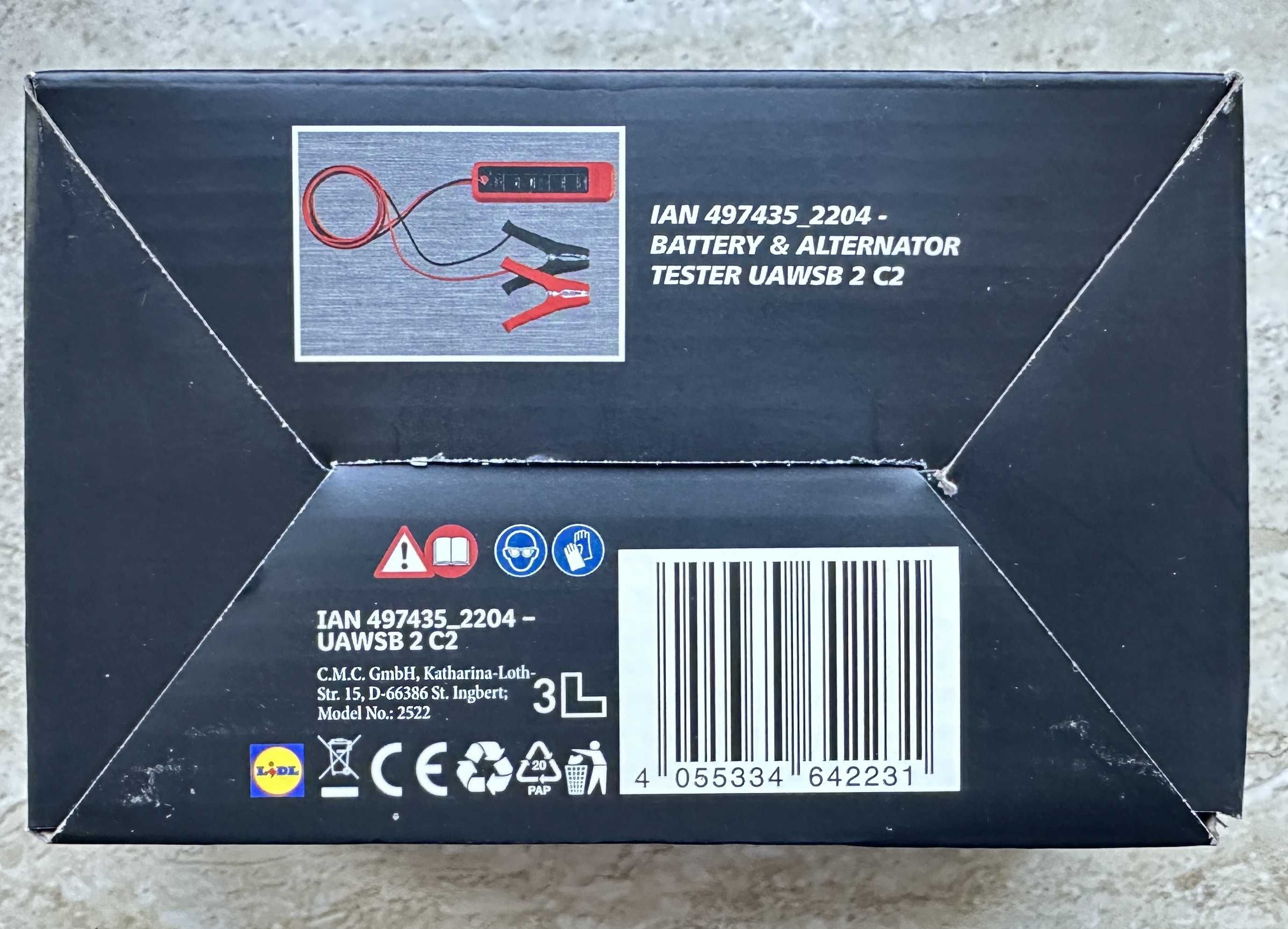 Tester akumulatora i alternatora UAWSB 2 C2 ULTIMATE SPED z Lidla