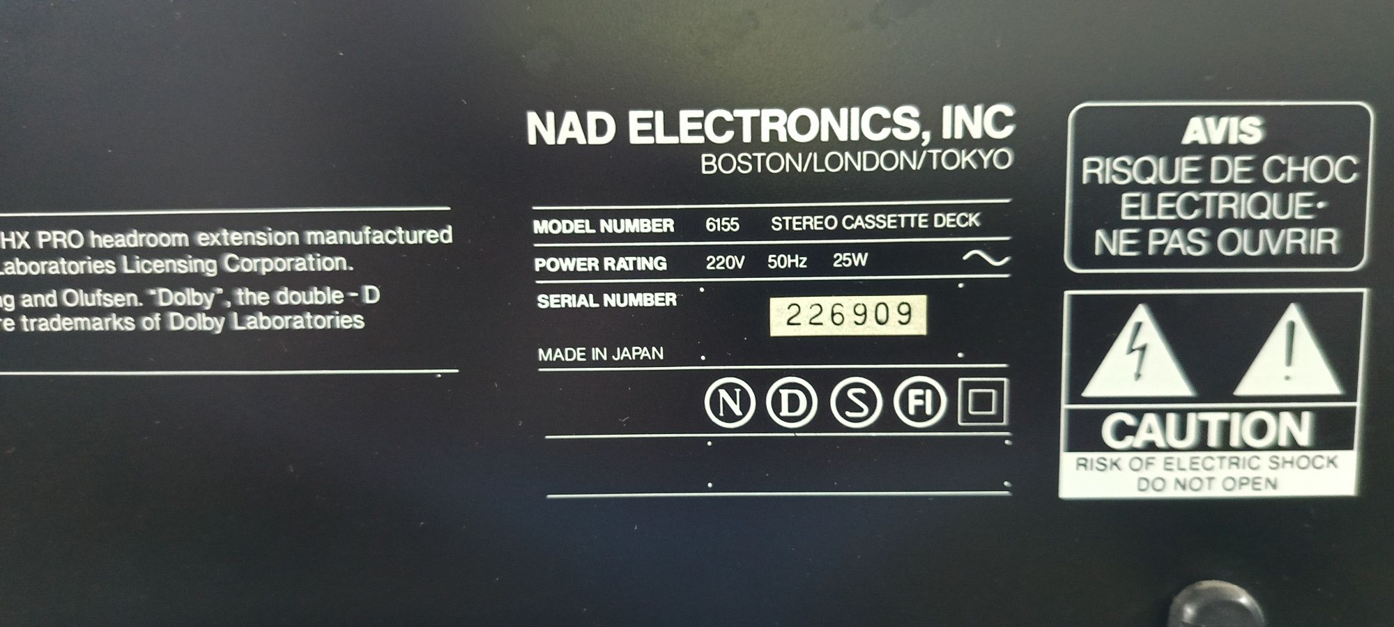 NAD deck 6155 stan kolekcjonerski