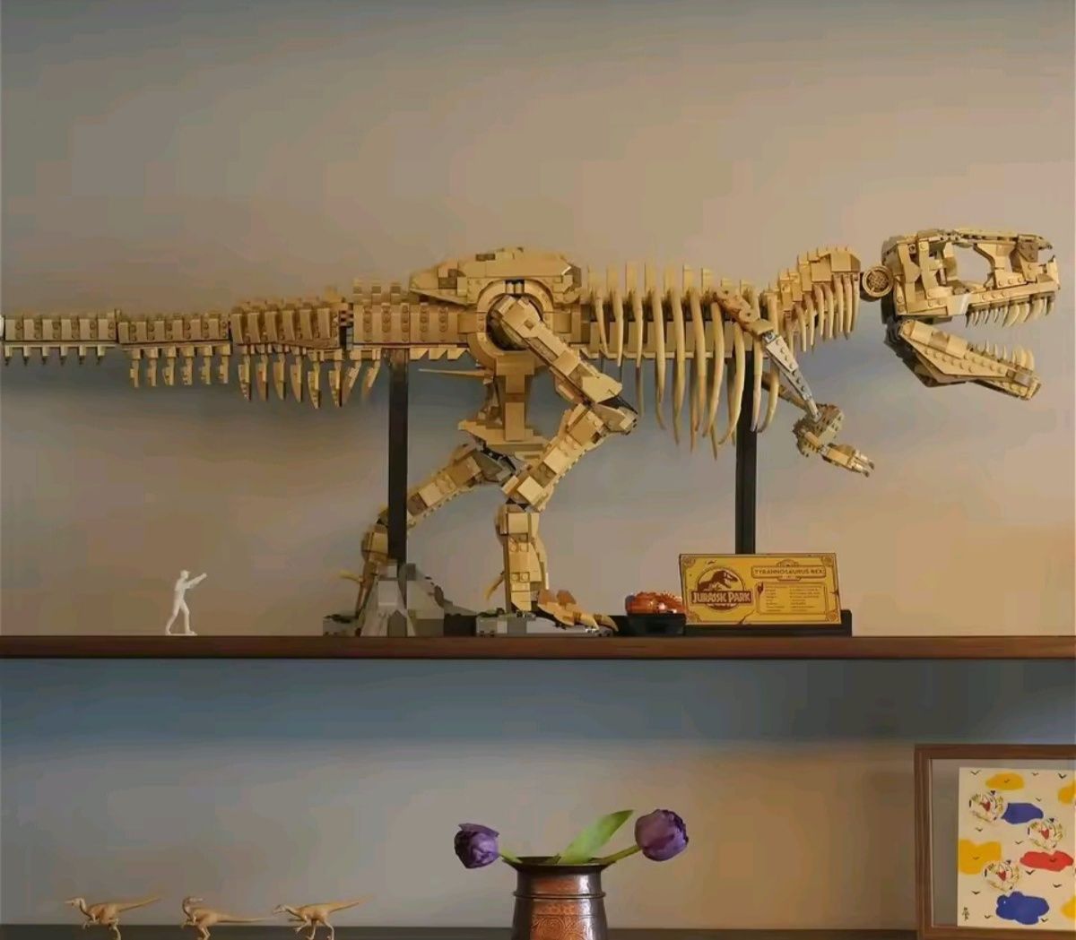 Klocki szkielet dinozaura Tyranozaur na wzór 76968 (nie LEGO)