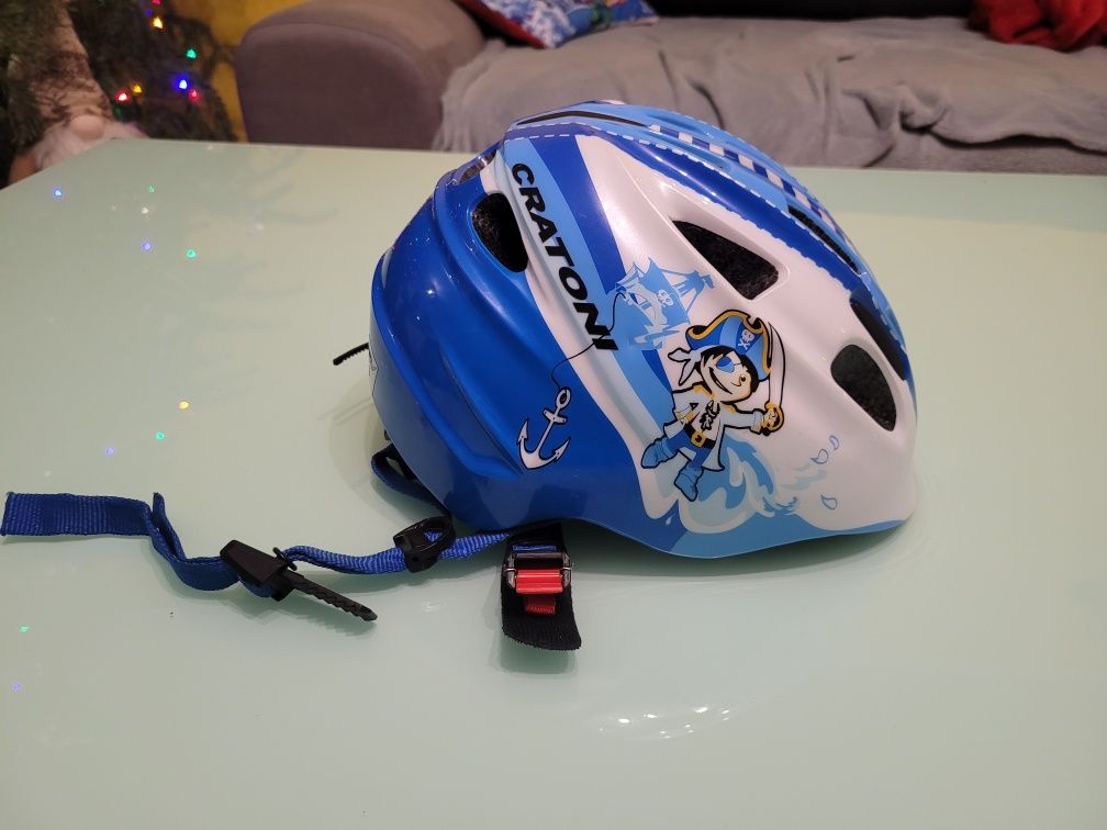 Kask rowerowy z lampką dziecięcy