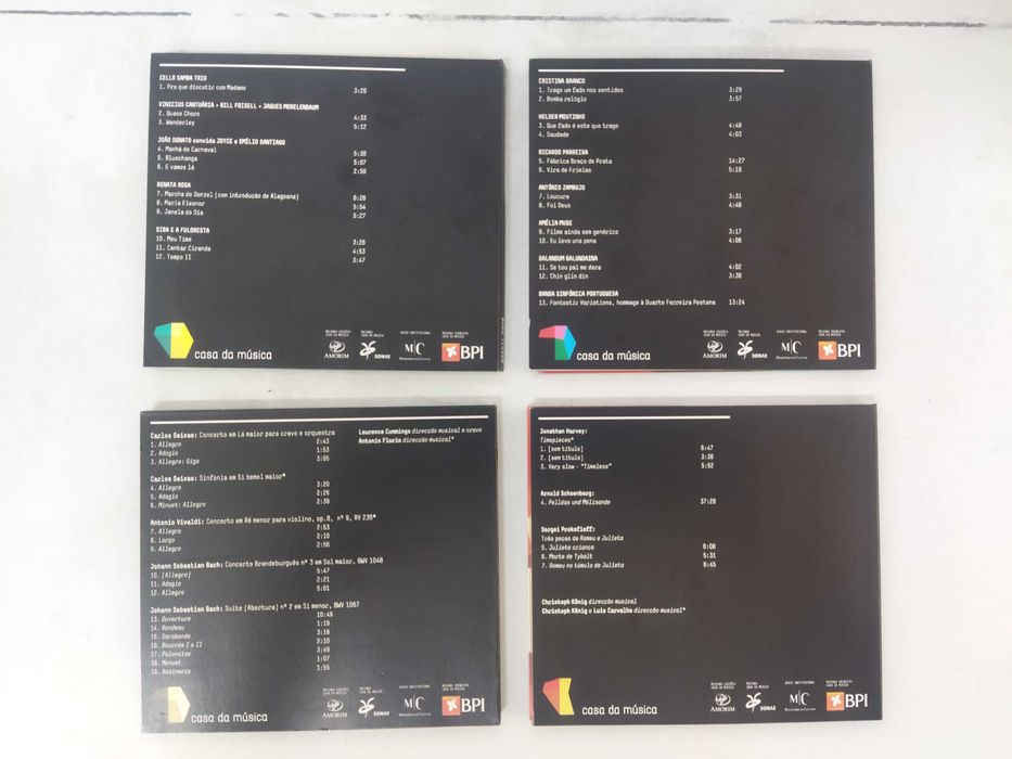 Ao vivo na casa da música, 4 CDs digipack
