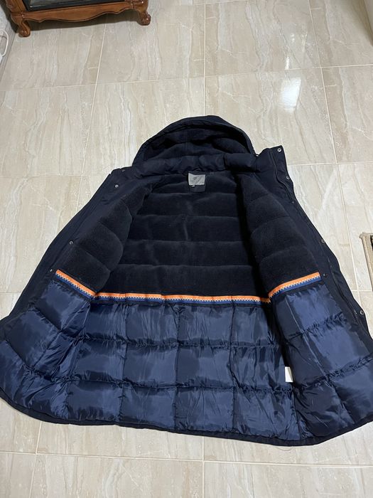 Зимова куртка чоловіча утеплена з капюшоном, 54-56 розміру