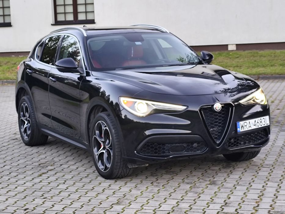 Alfa Romeo Stelvio Stan bdb, 2.0T, 280KM, 4x4, Skóra, Navi, Bixenon, LED, Zarej. w PL