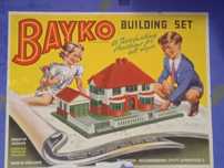 Brinquedo de construção vintage Bayko