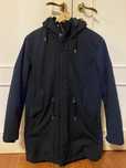 Parka Impermeável PULL&BEAR tamanho M cor Azul-Marinho
