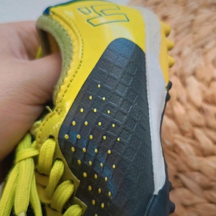 Korki buty sportowe do piłki nożnej huari kory sportowe 28 szare żółte