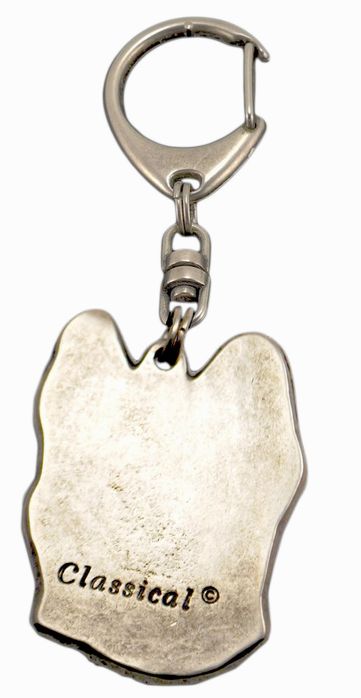 Owczarek francuski Briard brelok posrebrzany Art-Dog