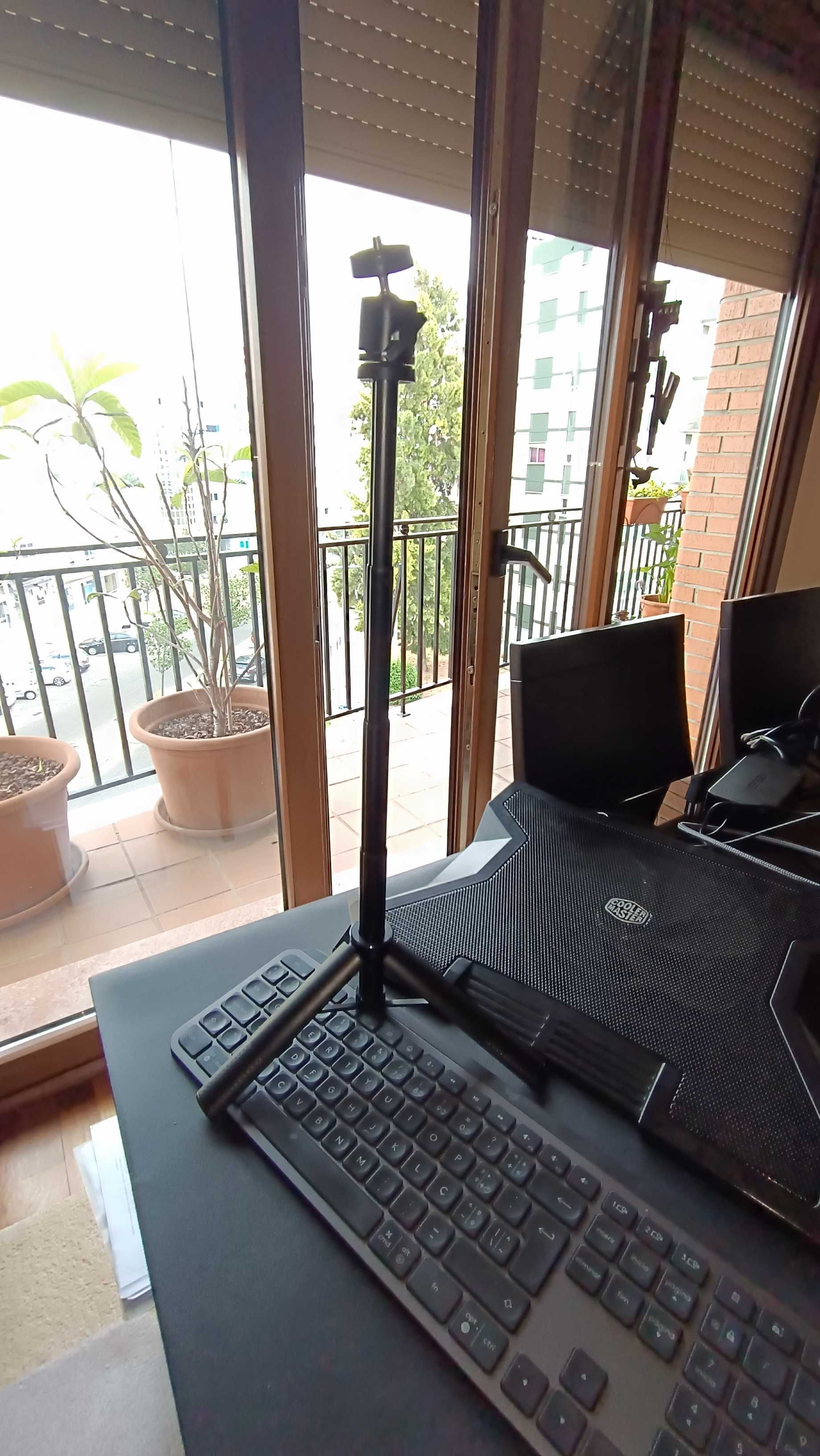 Selfie stick extensível Tripé para Action Cam Telemóvel