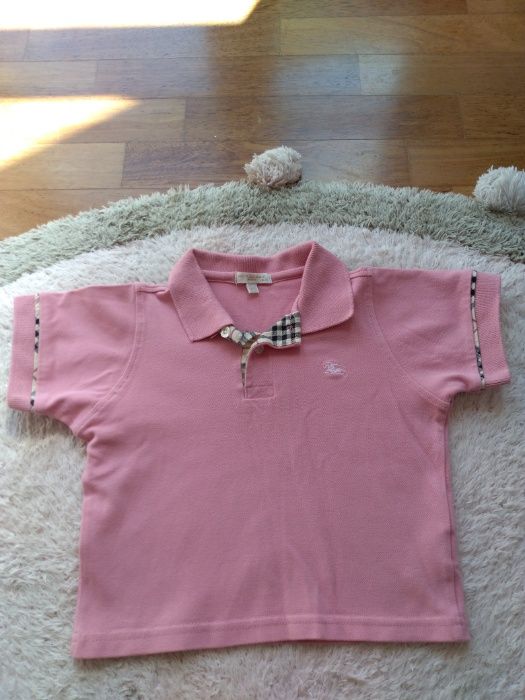 Koszulka polo Burberry dla dziewczynki rozmiar 24-36m jak nowa polówka