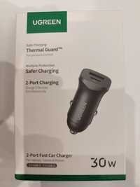 Зарядний пристрій в авто Ugreen Car Charger USB + USB-C CD130 30W