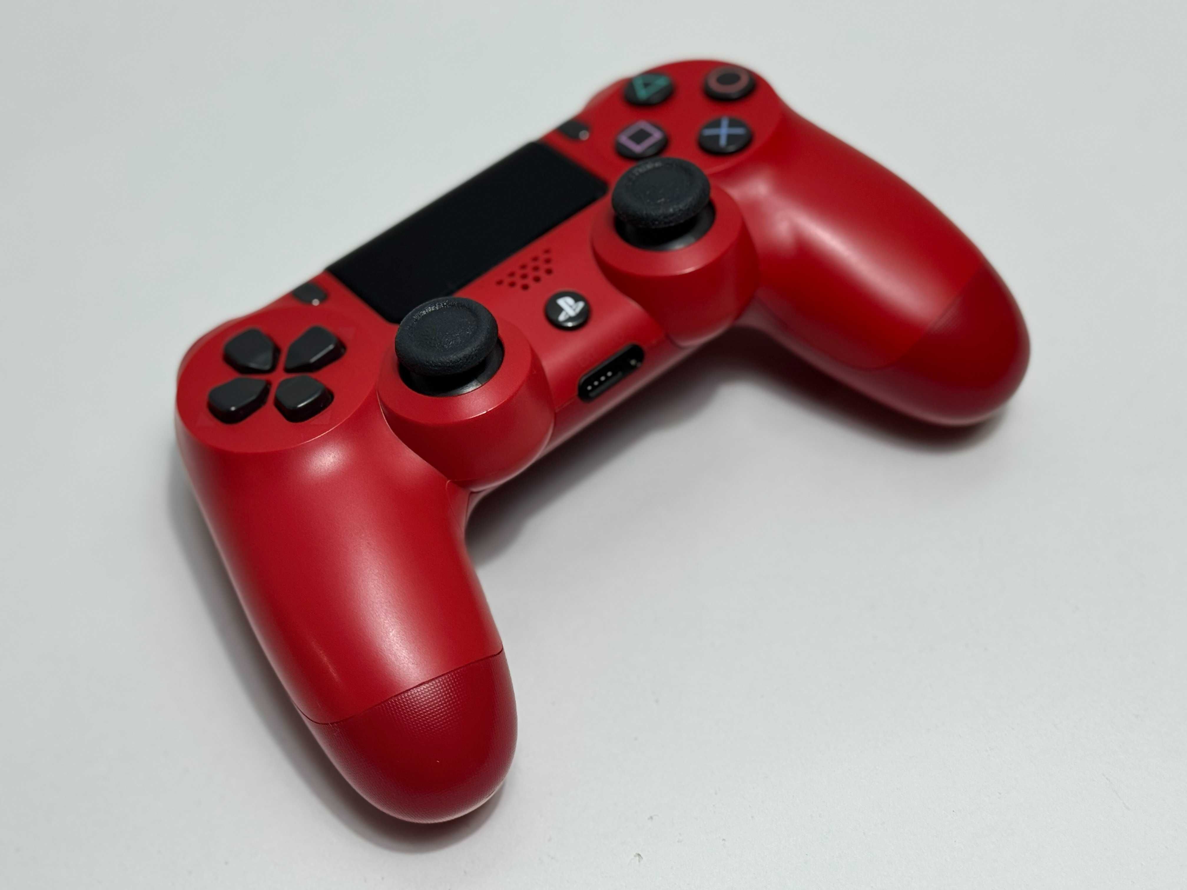 Oryginalny Pad bezprzewodowy do PS4, MAGMA RED, bdb stan!