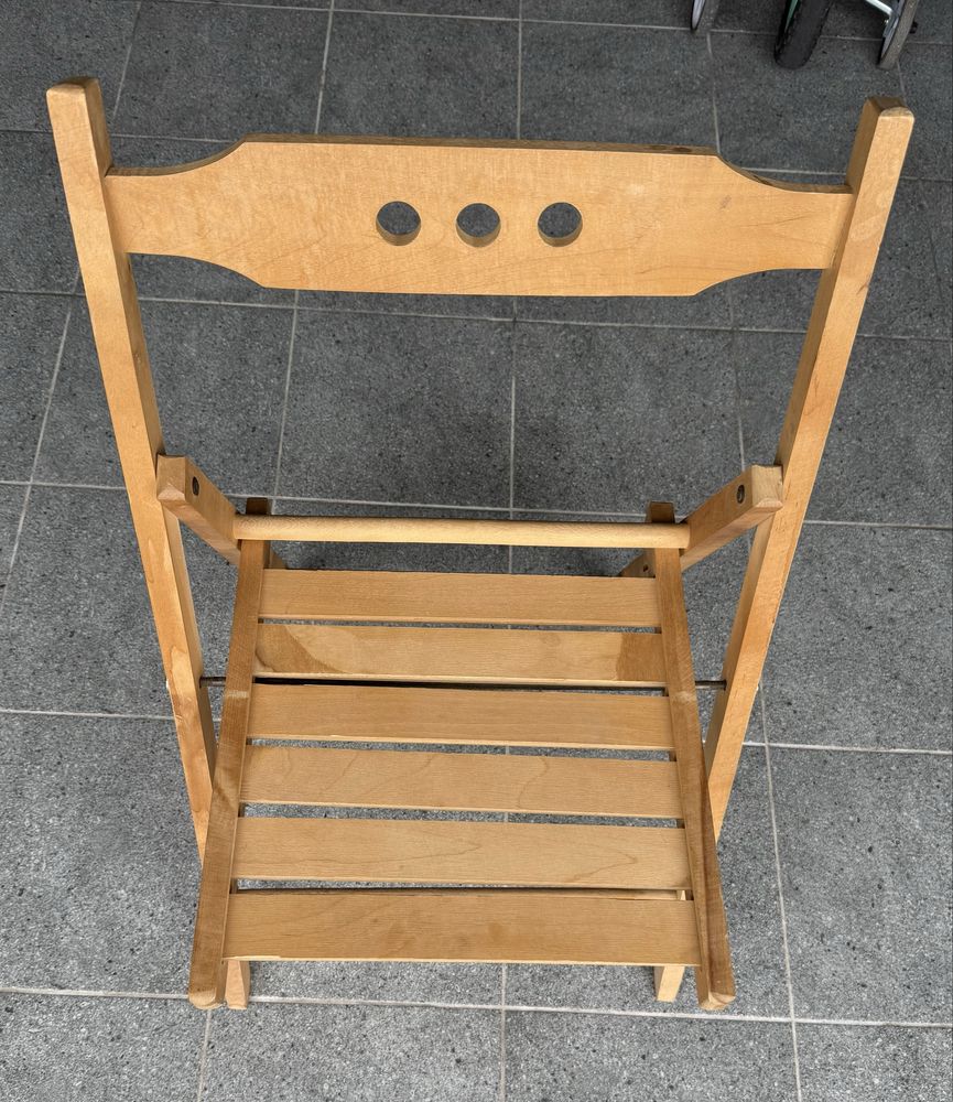 Krzesło drewniane składane