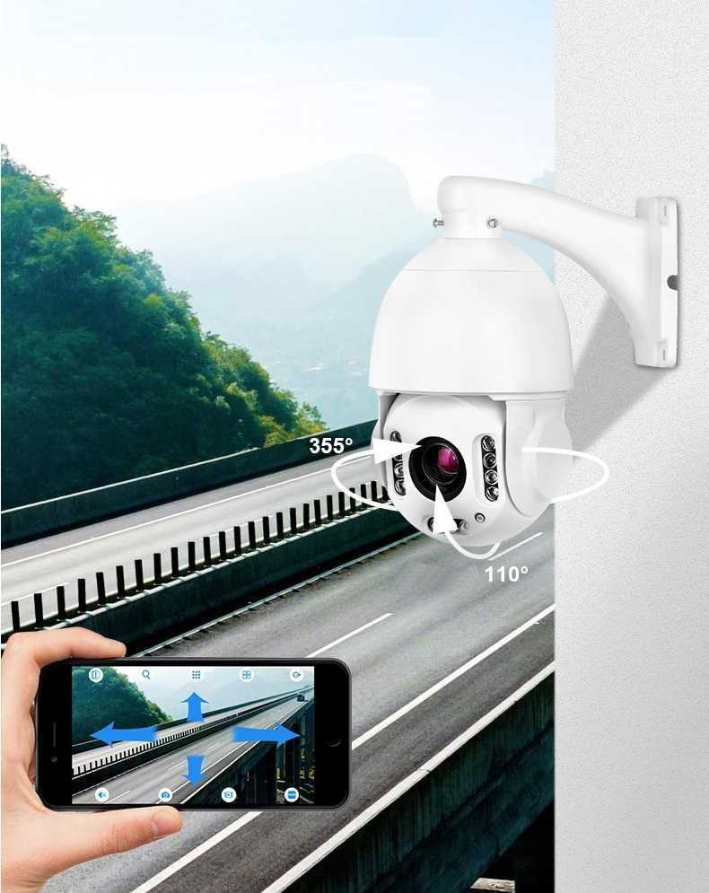 Kamera Obrotowa Zewnętrzna IP Wifi 30X Zoom Optyczny 8Mpx 4K
