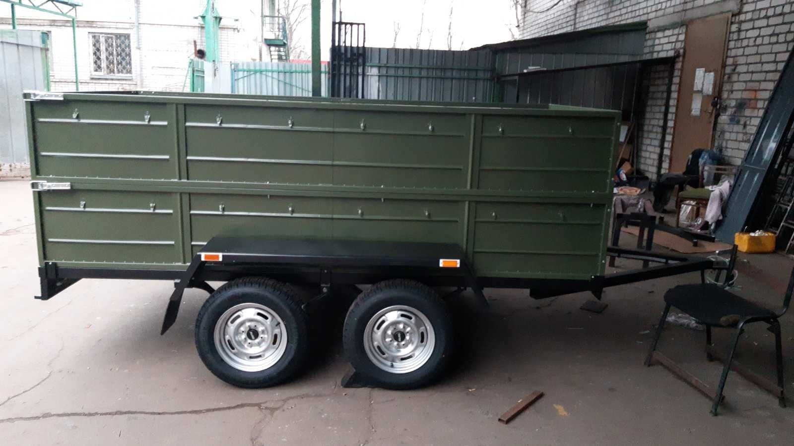 Прицеп двухосный 3000на1400 с усиленным бортом 450  Для Зсу Скидки