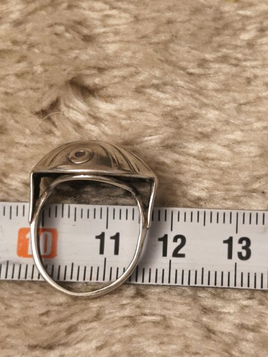 Rytosztuka pierścionek stare srebro
