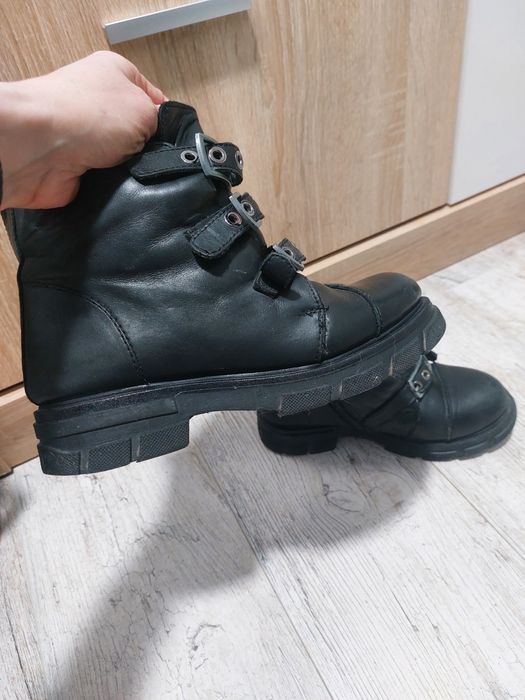 Зимові шкіряні черевики