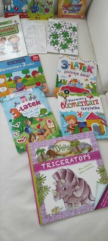 MEGA PAKA kolorowanki, łamigłówki i wykrawanki kartonowe dla 3-latka