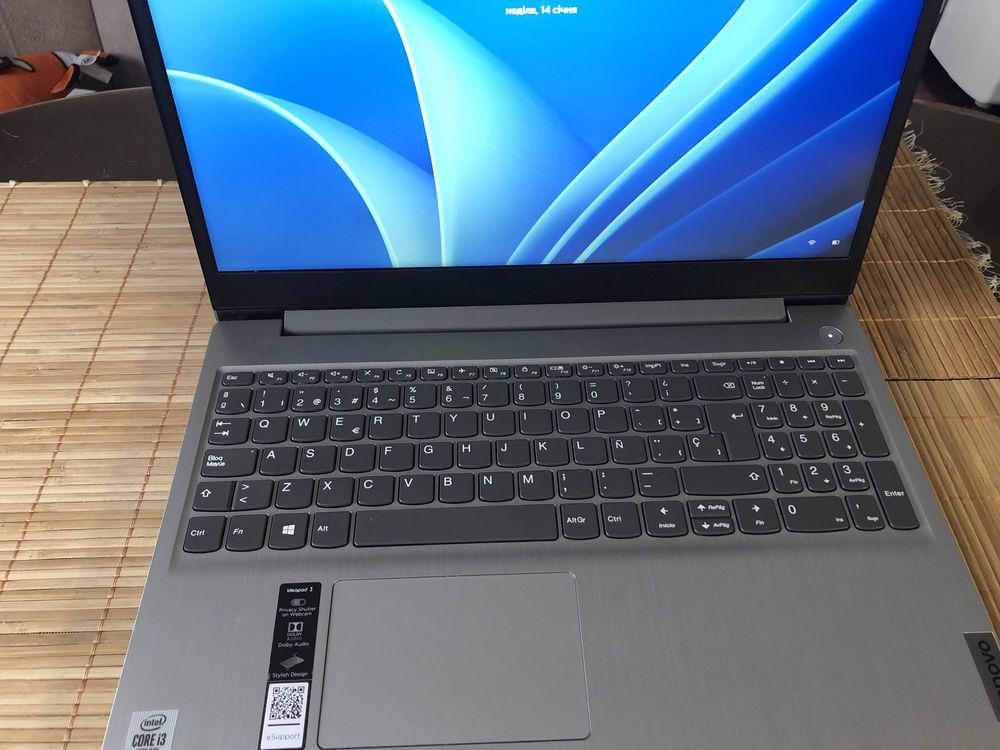 Ноутбук Lenovo IdeaPad3 Core i3-1005G1 8GB DDR4 SSD: 500 ГБ (як новий)