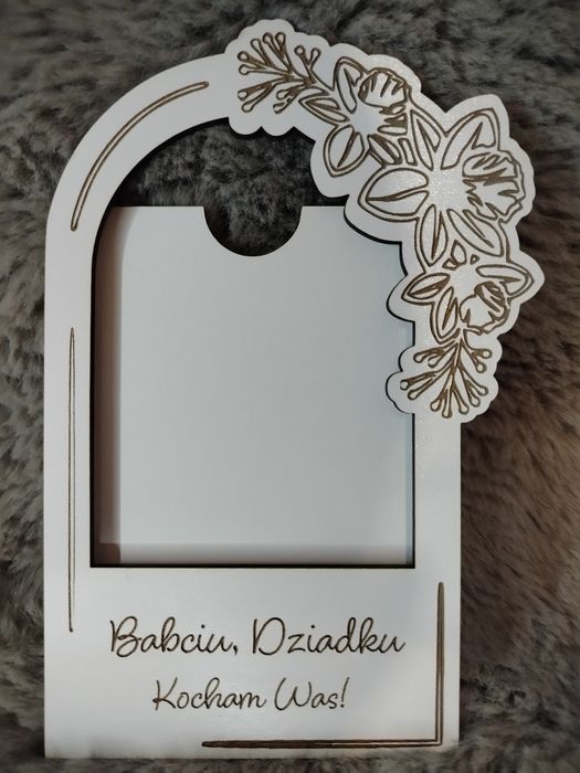 Personalizowana Ramka Magnes "Babciu, Dziadku Kocham Was!