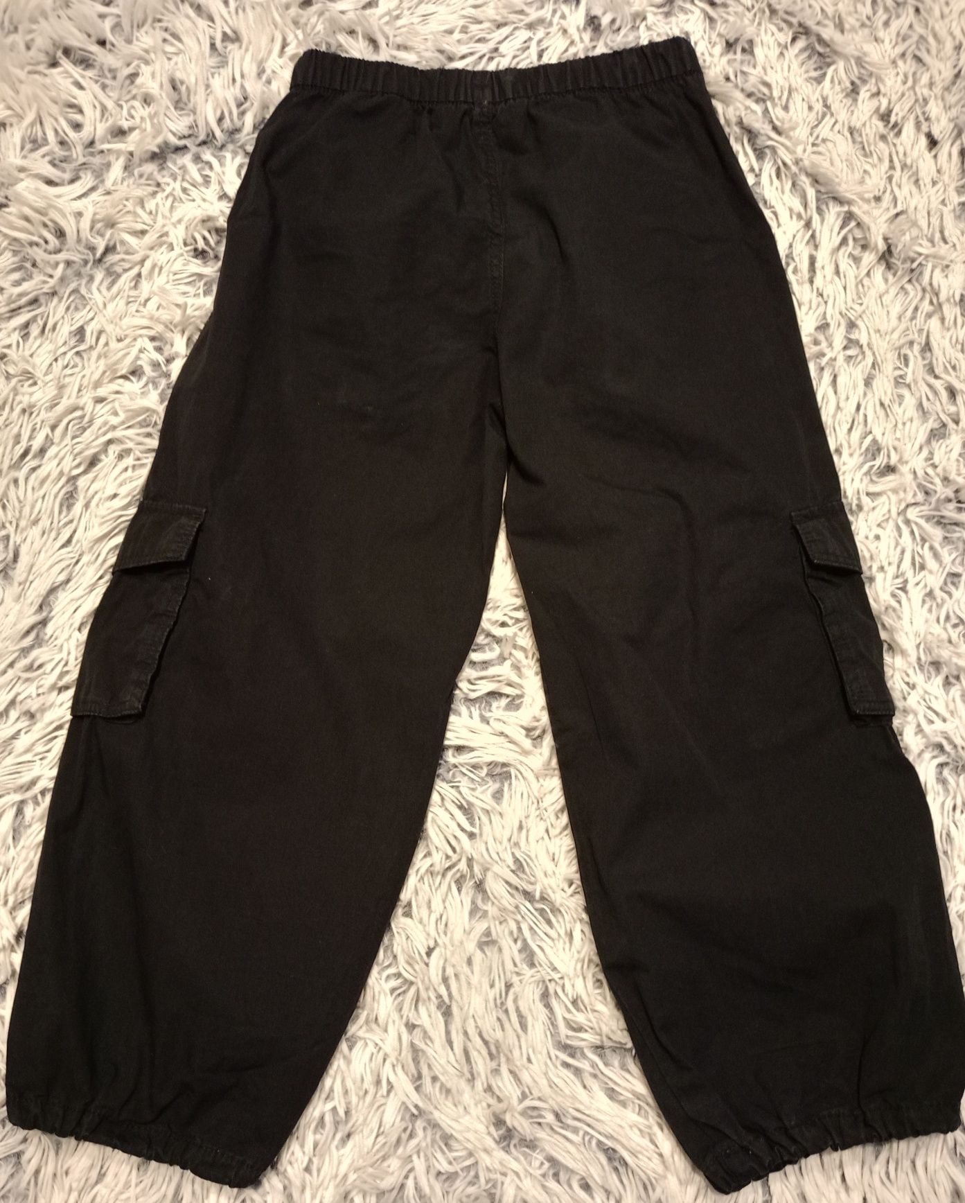 Spodnie Cargo czarne H&M roz. 116