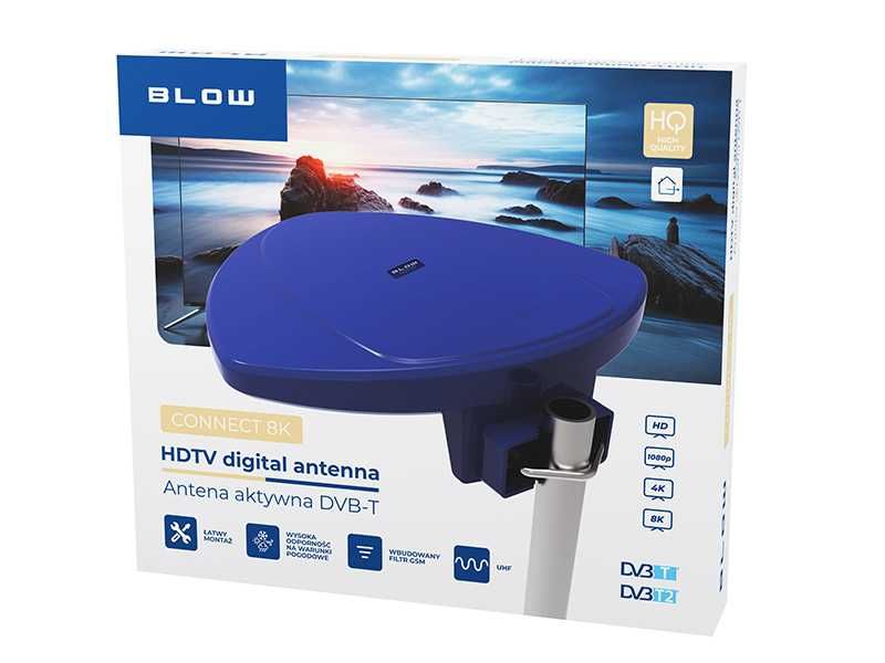 Najlepsza Antena DVB-T CONNECT 8K aktywna zewnętrzna