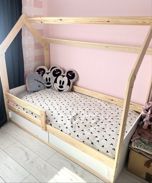 Łózeczko domek agata meble 80x160