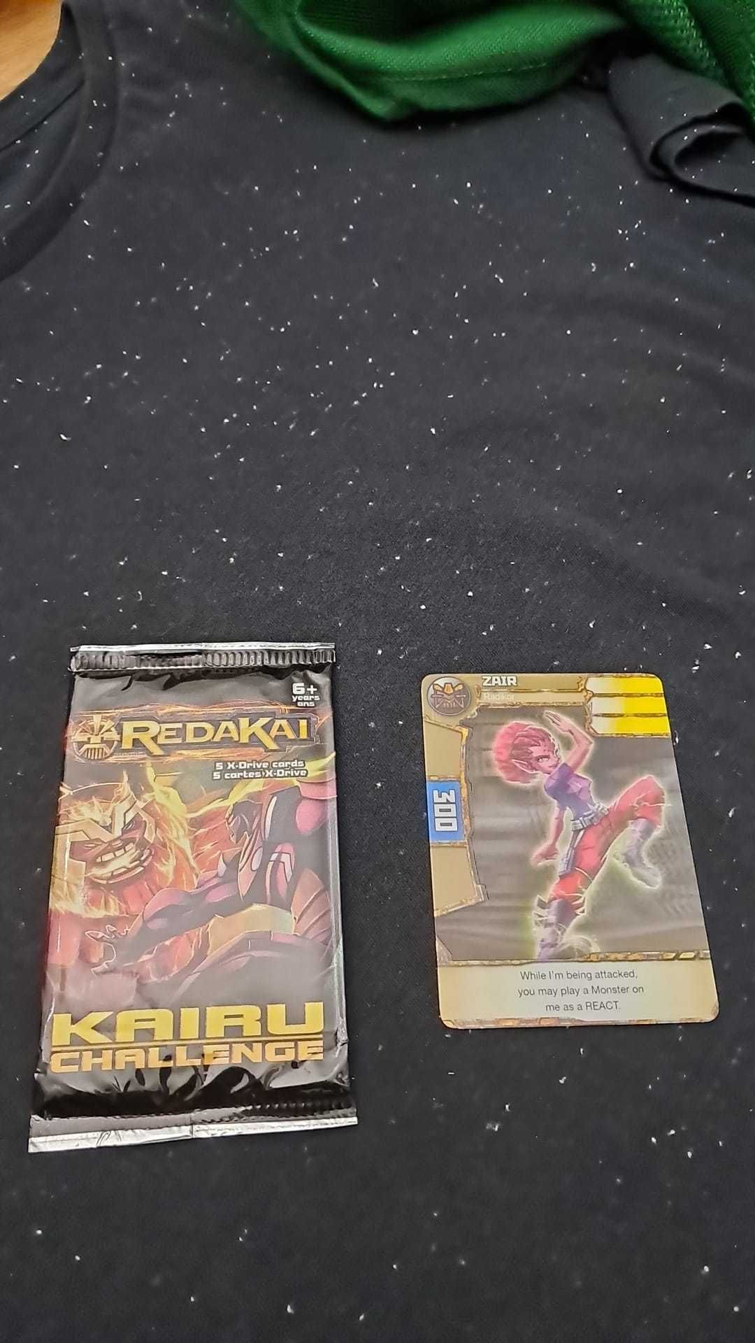 1 Booster REDAKAI Kairu Challenge Selado + 1 Carta
