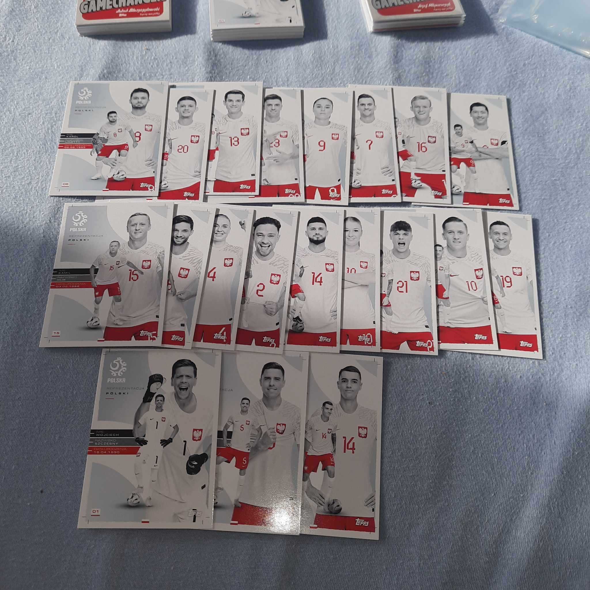 topps lewandowski zestaw 20 kart