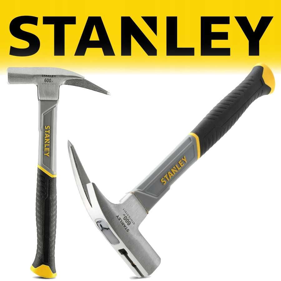 Komplet 2szt Młotek Ciesielski Młotki STANLEY 600g FIBERGLASS NOWE!
