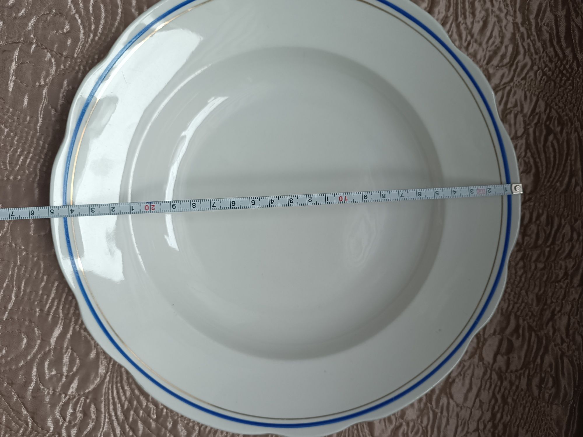 Ćmielów stara porcelana talerze obiadowe głęboke