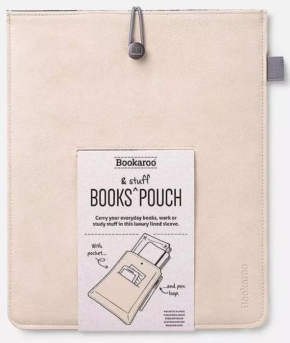 Bookaroo Books & Stuff - etui na książkę - kremowe. IF