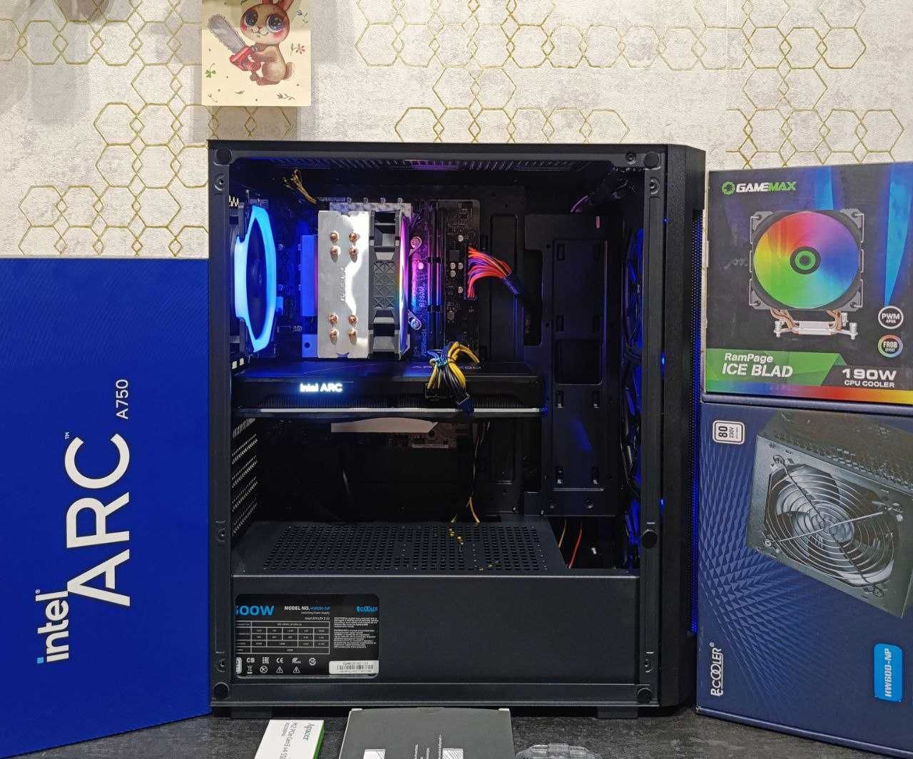 Ігровий ПК i5 12400F Intel ARC A750 8GB 32 DDR4 6/12 Ядер LGA1700 B660