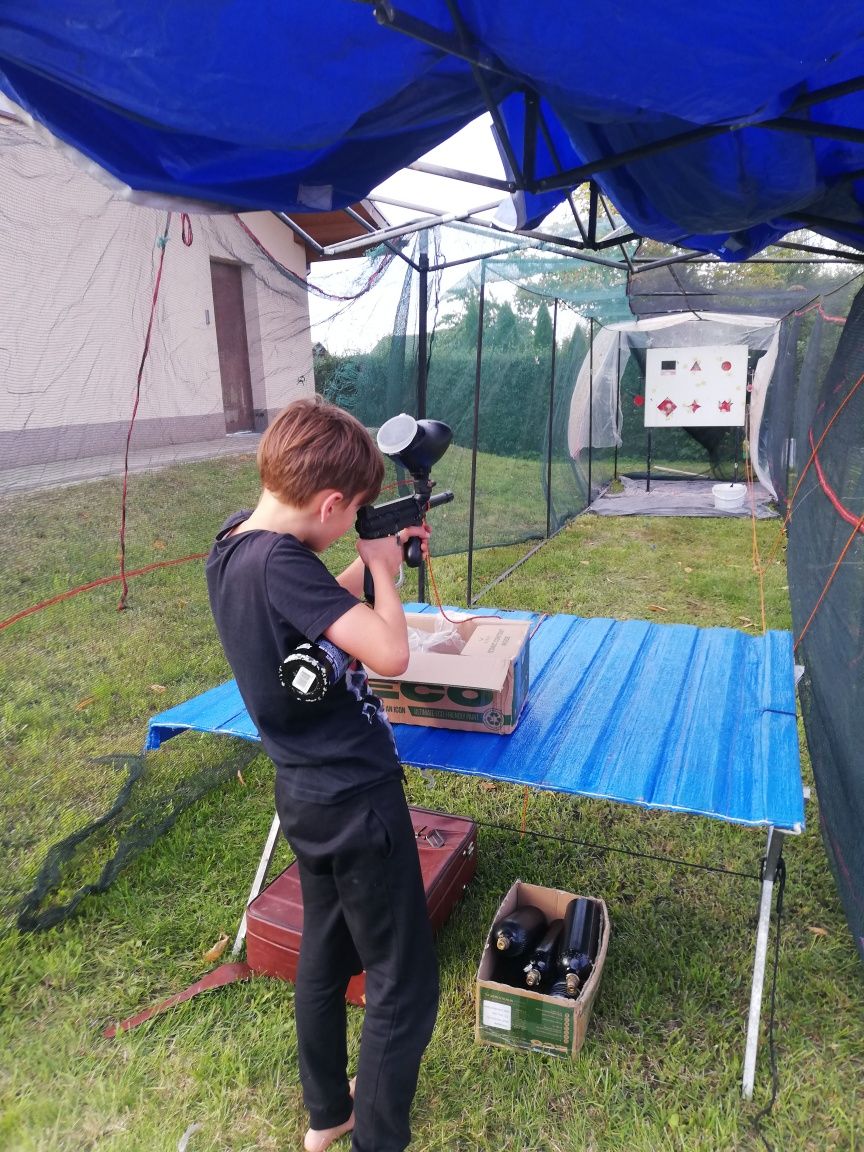 Zjeżdżalnia dmuchana, strzelnica paintball,bumper ball, ścianka