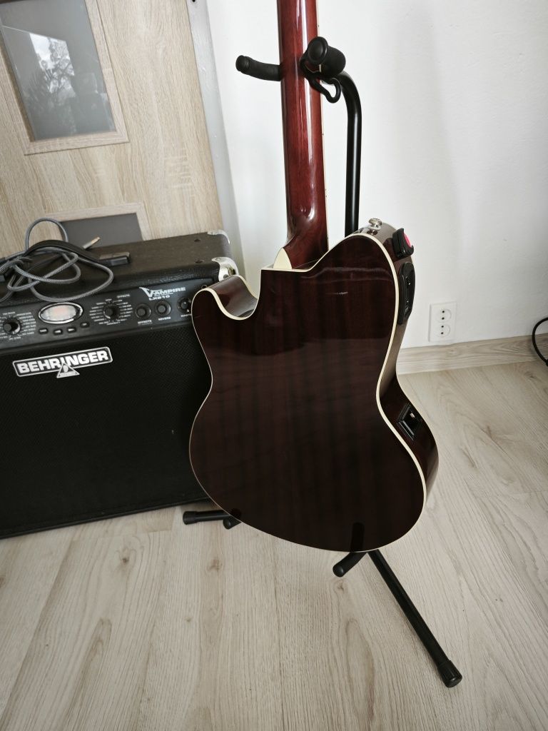 Ibanez TCM50-VBS gitara elektroakustyczna + Behringer V-ampire LX210