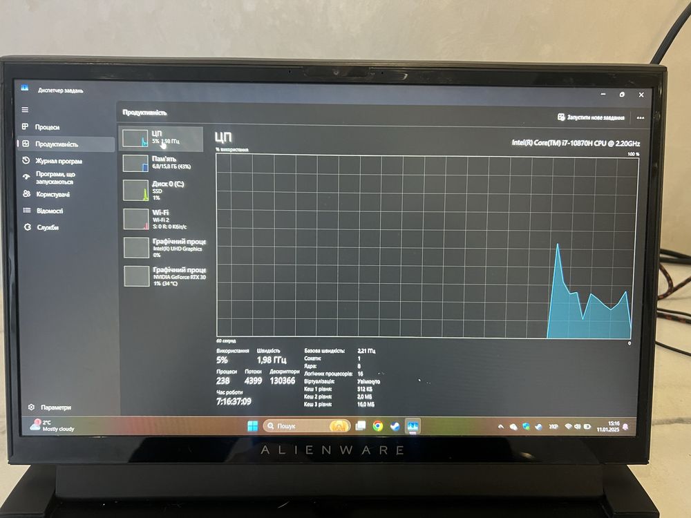 Ноутбук Alienware m15.