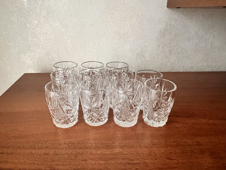 Кришталеві стакани по 40 мл (склянки, стопки, чарки)