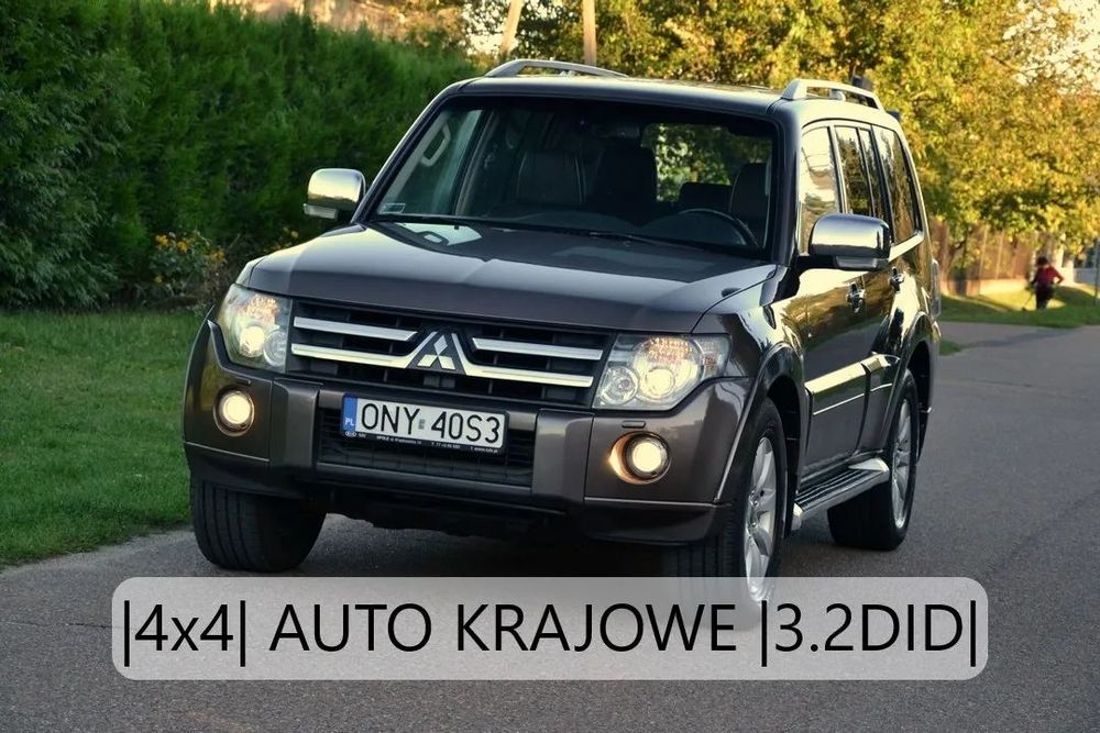 Mitsubishi Pajero 4X4 Automat Navi Tempomat Szyberdach El.Fotele Xenon Kamera SALON PL