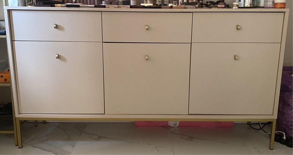 Komoda bez piaskowy / zloty