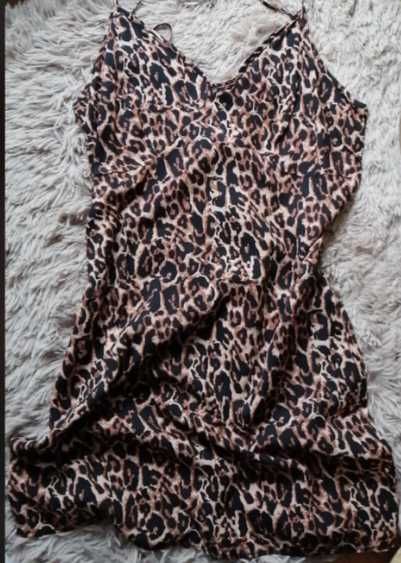 Koszula nocna z panterkowym wzorem