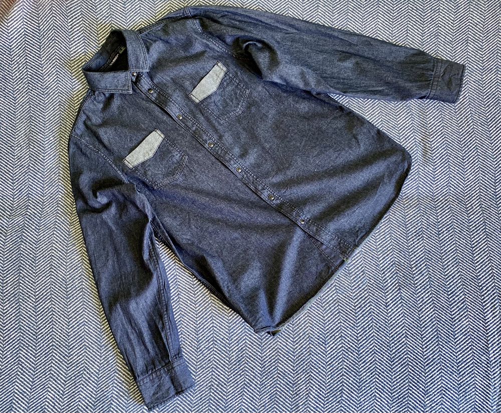 НОВА Джинсова сорочка чоловіча Livergy розмір М (Німеччина) рубашка