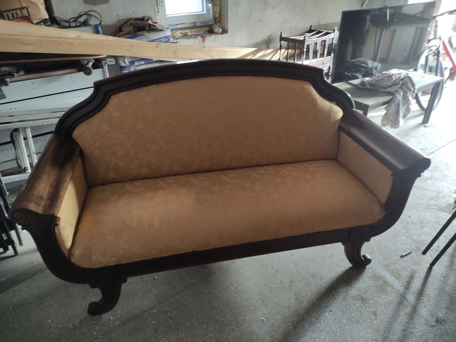 Kanapa Sofa Empire Biedermeier Europa Północna Retro Antyk Zabytek