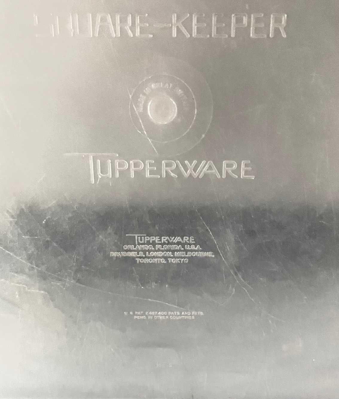 Tupperware 2 Caixas quadradas Grande formato